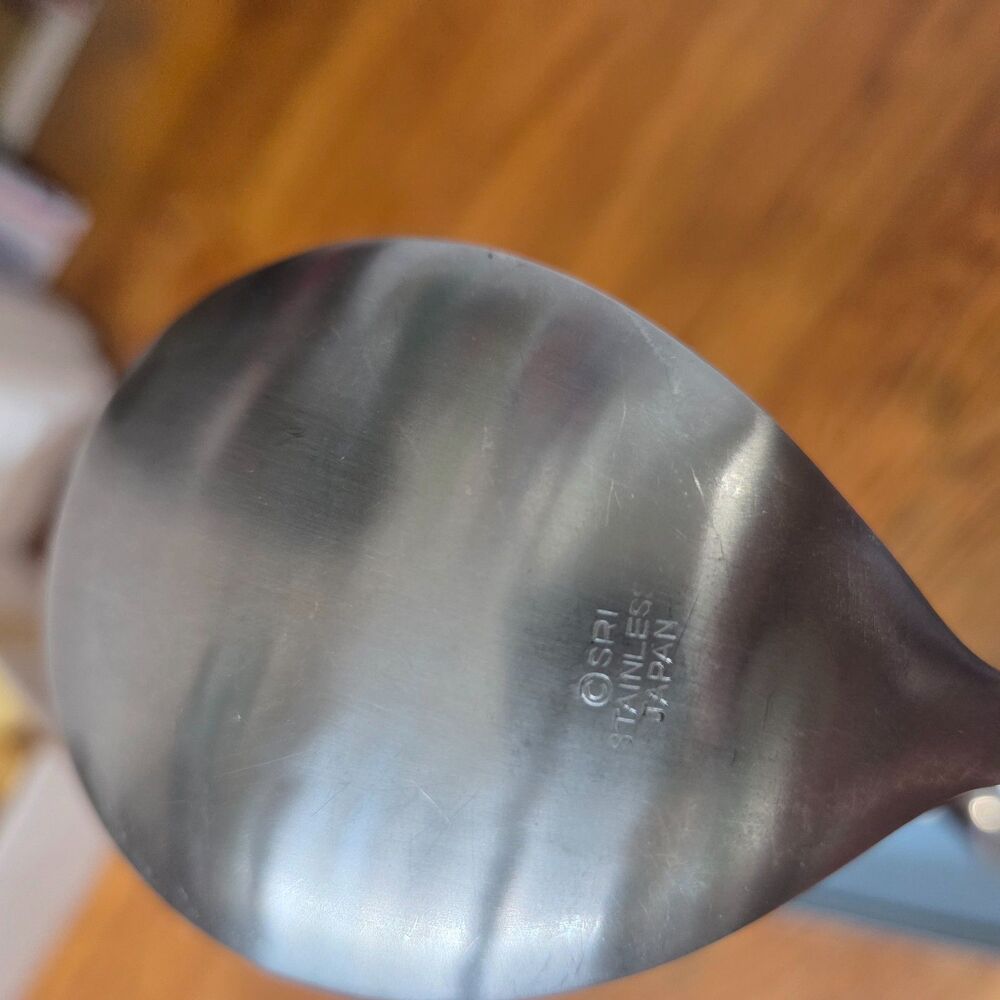 Vintage Stanley Roberts Mexicale Forged 2 Pc Salad Serving Set Black Handles - Picture 5 of 6
